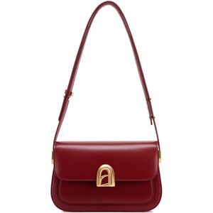 8879 Leather Shoulder Purse , Designer Handbag with Adjustable Strap, Going